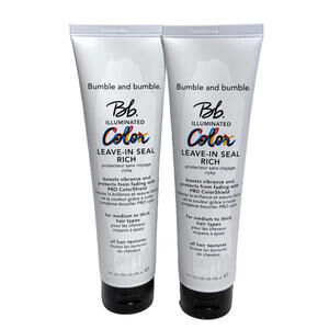 2 X Bumble & Bumble Bb Illuminated Color Leave-in Seal Rich 5oz/150ml NEW
